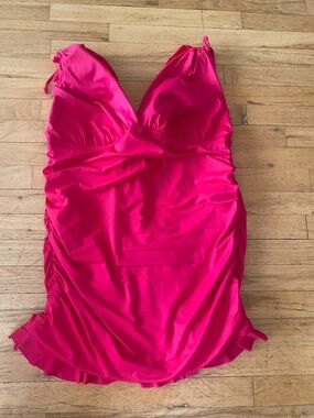 Swimsuits for all gorgeous swim dress. Berry color. Size 20. Never worn